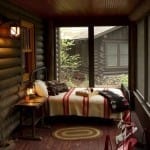 rustic sleeping porch
