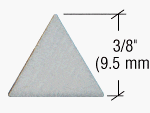 Triangle glazing points