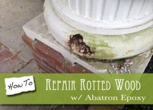 Rotted wood repair