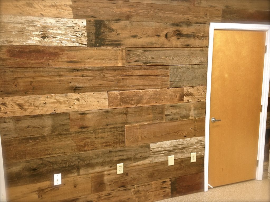 how to make a salvage wood wall