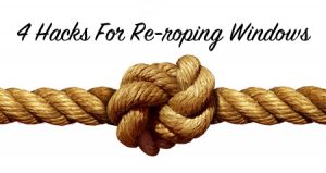 re-roping windows