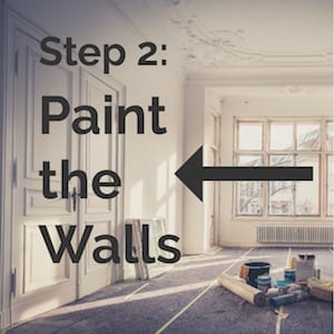 step 2 paint the walls