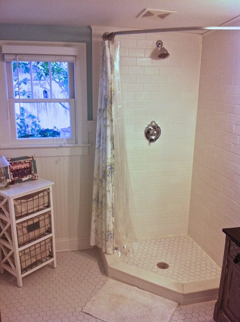 Make An Industrial Style Curtain Rod, Installing Shower Curtain Rod Through Tile