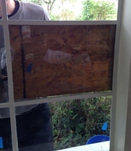 Steel window glass prep
