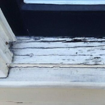 How to repair weathered window sill