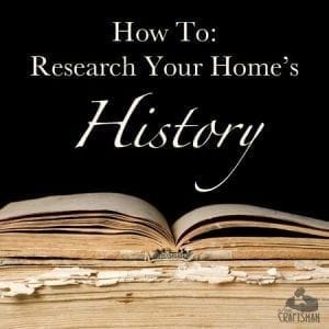 how to research your home's history