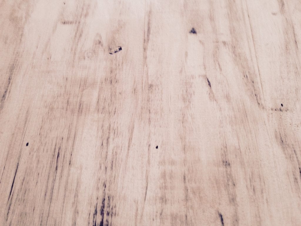 Distressed wood shop flooring