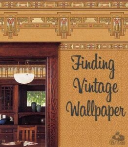 finding vintage wallpaper