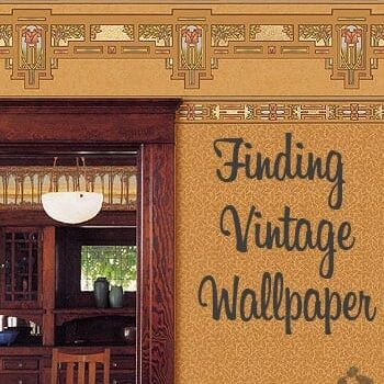 finding vintage wallpaper