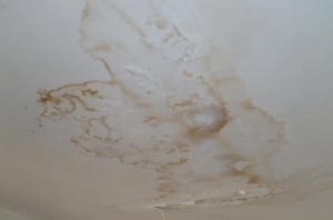 water stained plaster
