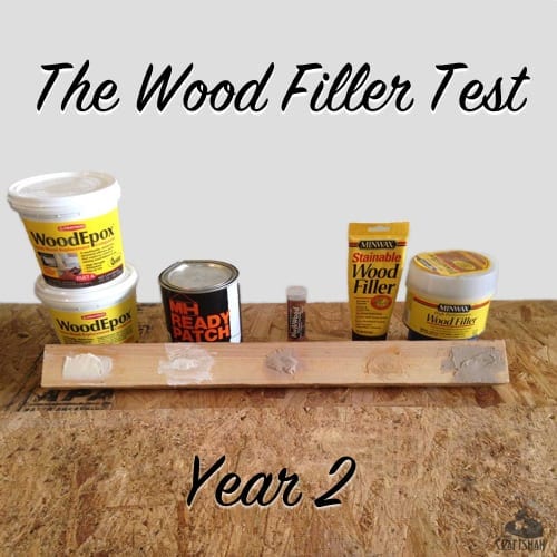 The Wood Filler Epoxy Test Year 2 The Craftsman Blog