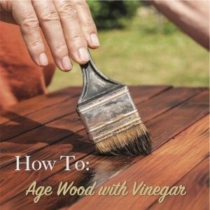 how to age wood with vinegar graphic