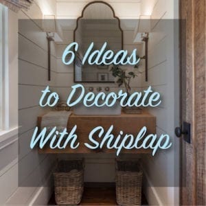 DIY shiplap bathroom