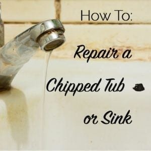 how to repair a chipped tub or sink