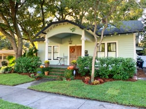 bungalow landscape