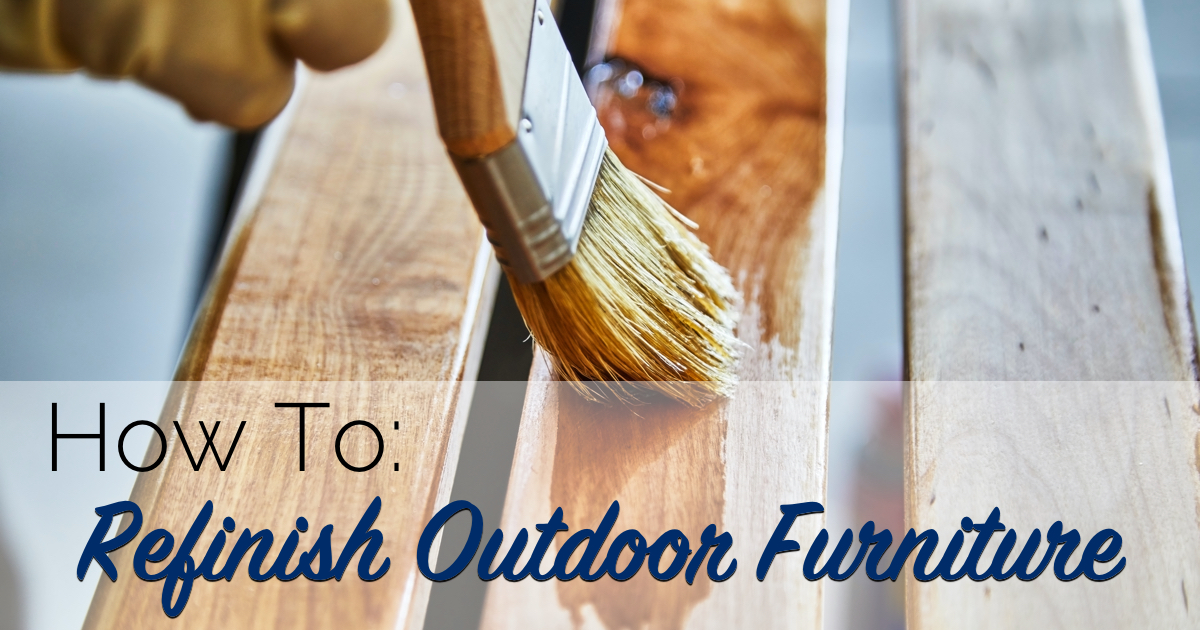 How To Refinish Outdoor Furniture The Craftsman Blog - How Do You Paint And Seal Outdoor Wood Furniture