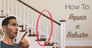how to repair a baluster