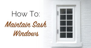 how to maintain sash window fb