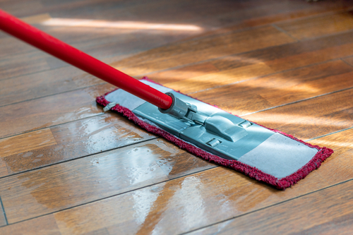 dry mop clean wood floors