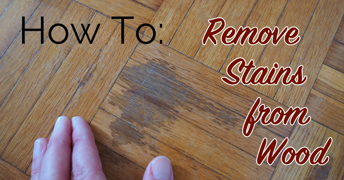 How to Refinish a Wood Table {and Remove Water Stains}